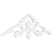 Ekena Millwork Pitch Whitman Architectural Grade PVC Gable Pediment, 48"W x 14"H x 1"P (7/12) GPP048X014X100WHI - alternate 1